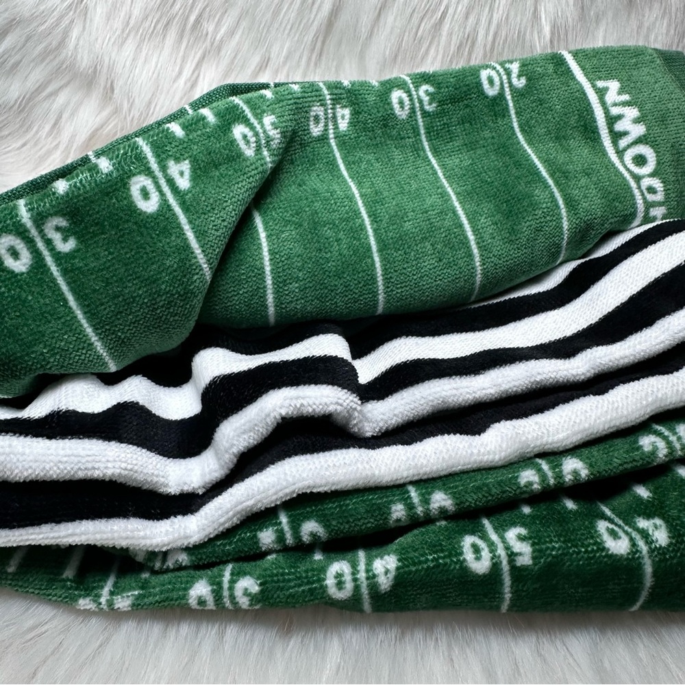 Football Field set of 3 Kitchen Towels | Game Day, Game On | NWT